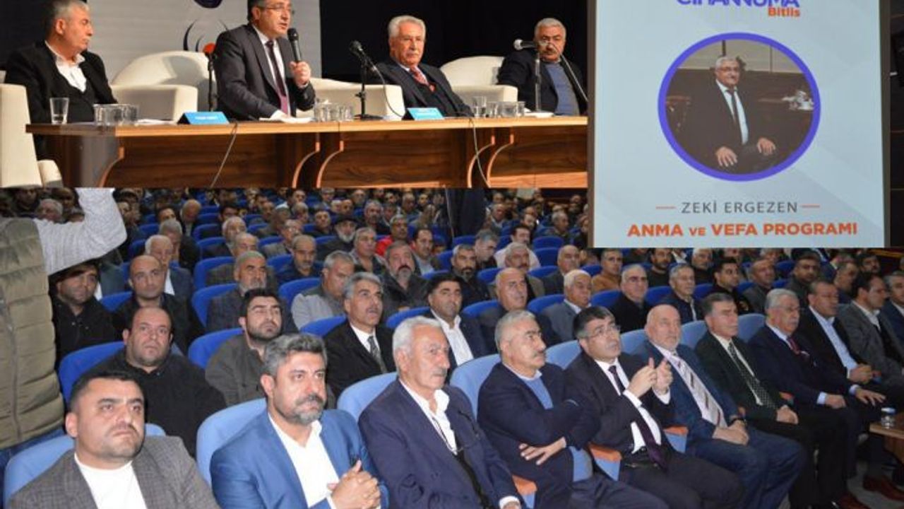 Zeki Ergezen için anma ve vefa programı düzenlendi