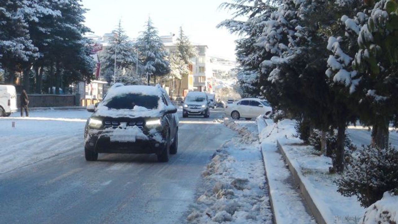 Ahlat’ta kar yağışı kenti beyaza bürüdü