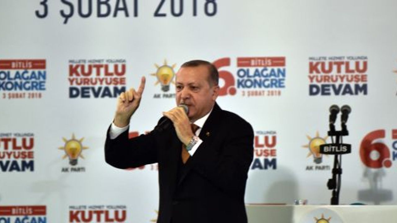 CUMHURBAŞKANI ERDOĞAN BİTLİS'TE PARTİSİNİN KONGRESİNE KATILDI