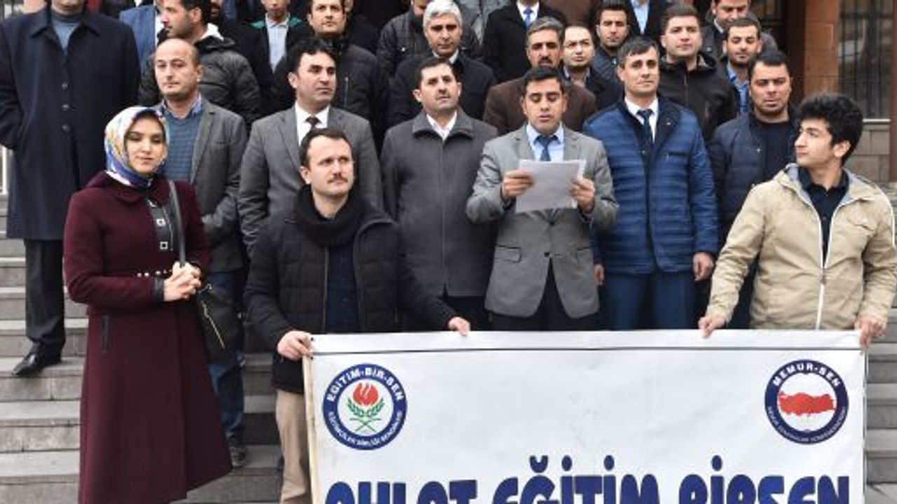 EĞİTİM BİR-SEN AHLAT ŞUBESİ ÖĞRETMENLERE YÖNELİK ŞİDDETİ KINADI