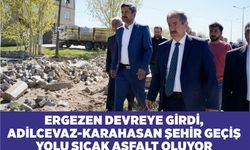 Ergezen devreye girdi, Adilcevaz-Karahasan şehir geçiş yolu sıcak asfalt oluyor