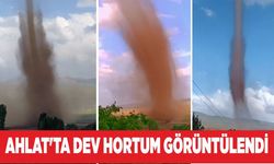 Ahlat’ta dev hortum görüntülendi