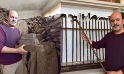 Bin yıllık ceviz ağaçları sanat eseri bastonlara dönüşüyor