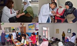 Köy köy dolaşarak sağlık taraması yapıyorlar