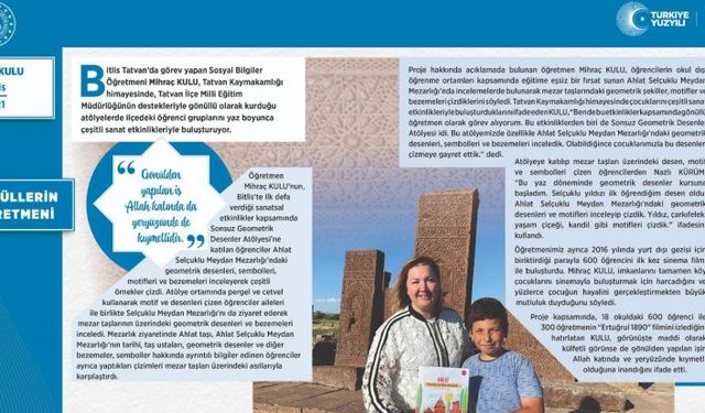 Mihraç Kulu’nun Projeleri MEB’in "Maarifin Yüz Akı" Dergisinde İlk 20’ye Girdi