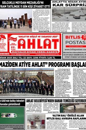 08 NİSAN 2025-YENİ AHLAT GAZETESİ