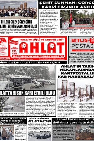 15 NİSAN 2025-YENİ AHLAT GAZETESİ