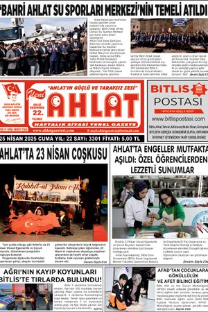 25 NİSAN 2025-YENİ AHLAT GAZETESİ