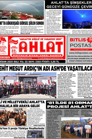 29 NİSAN 2025-YENİ AHLAT GAZETESİ