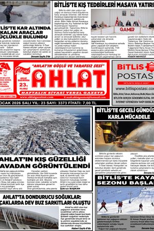 06 OCAK 2026 - YENİ AHLAT GAZETESİ