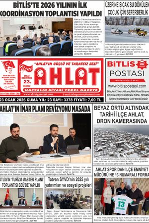 23 OCAK 2026 - YENİ AHLAT GAZETESİ