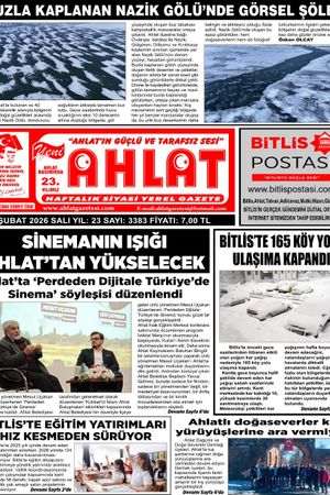 10 ŞUBAT 2026 - YENİ AHLAT GAZETESİ