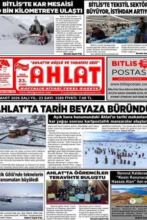 03 MART 2026 - YENİ AHLAT GAZETESİ