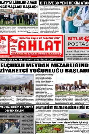 05 MAYIS 2026 - YENİ AHLAT GAZETESİ