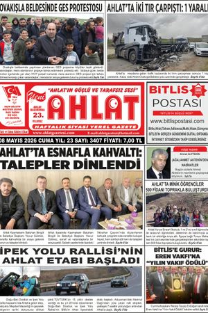 08 MAYIS 2026 - YENİ AHLAT GAZETESİ