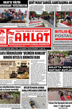 26 MAYIS 2026 - YENİ AHLAT GAZETESİ
